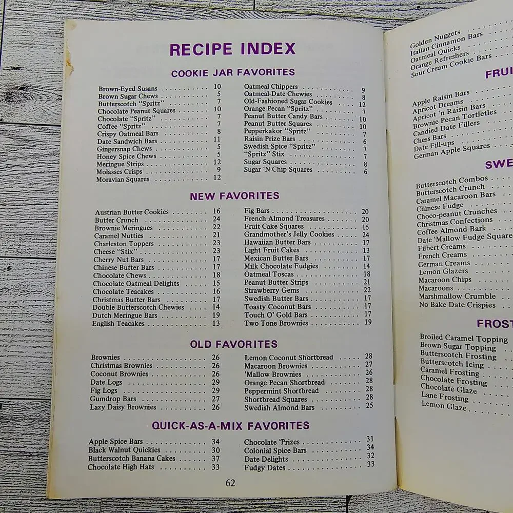 Occident King Midas 117 Bar Cookie Recipes Vtg Cookbook Booklet Peavy Flour Mill